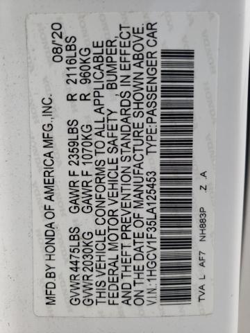2020 HONDA ACCORD SPO - 1HGCV1F35LA125453