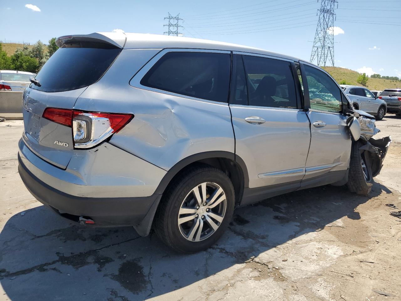 2017 Honda Pilot Exl vin: 5FNYF6H59HB020944