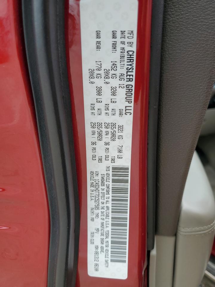 1C4SDHDT7DC527585 2013 Dodge Durango Crew