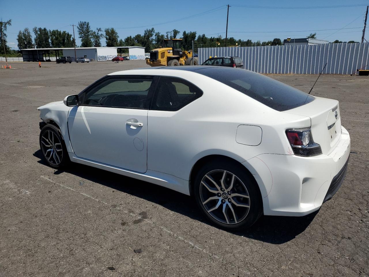 TOYOTA SCION TC 2015 white hatchbac gas JTKJF5C77FJ013588 photo #3