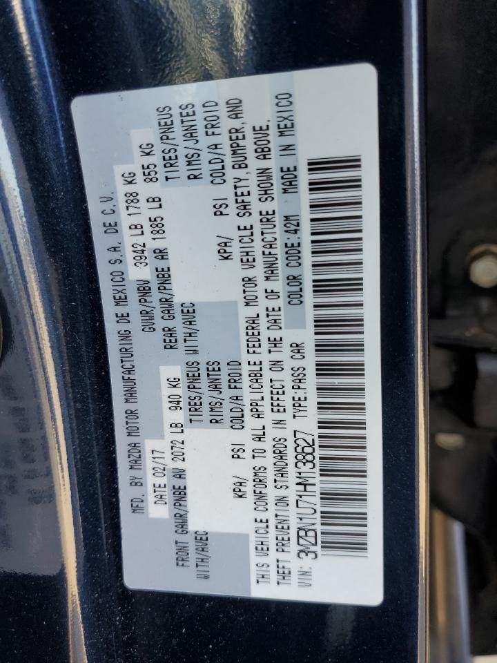 3MZBN1U71HM138627 2017 Mazda 3 Sport