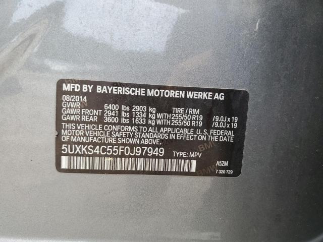 VIN 5UXKS4C55F0J97949 2015 BMW X5, Xdrive35D no.14