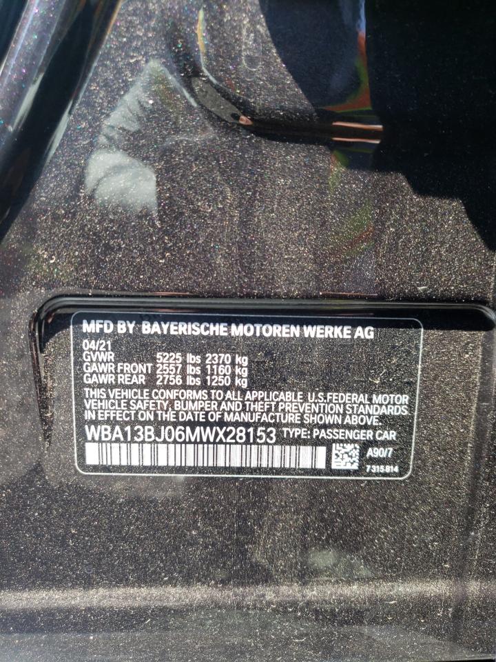 WBA13BJ06MWX28153 2021 BMW 530 Xi