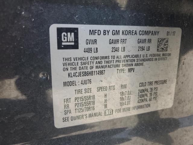 2017 BUICK ENCORE PRE - KL4CJESB6HB114987