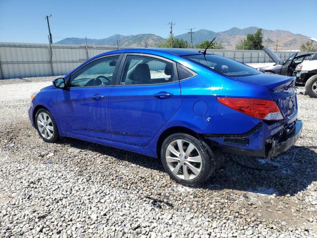 HYUNDAI ACCENT GLS 2014 blue  gas KMHCU4AE5EU717542 photo #3