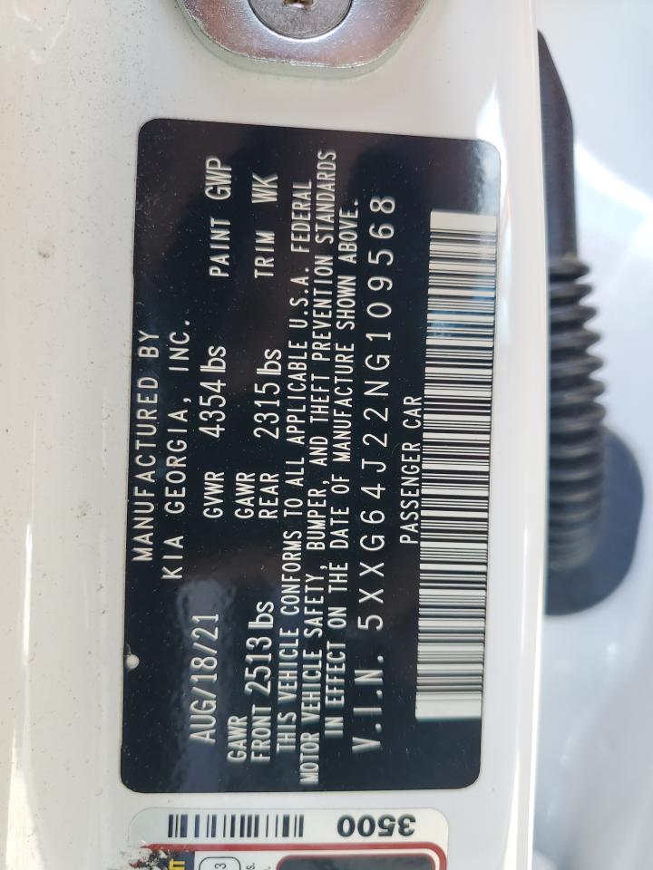 5XXG64J22NG109568 2022 Kia K5 Gt Line