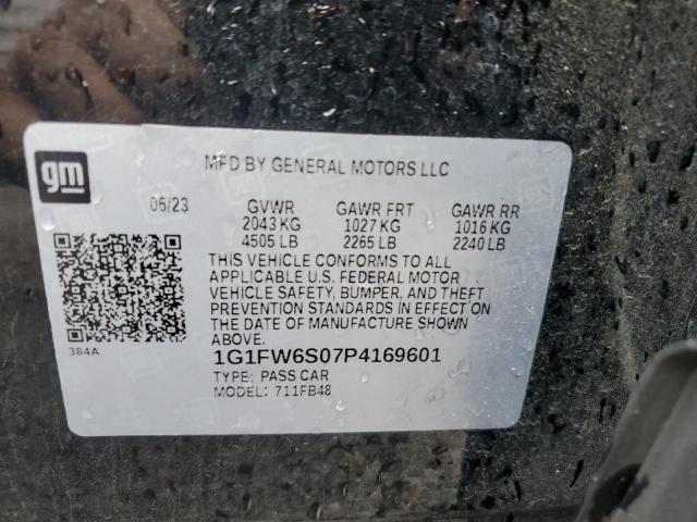 2023 Chevrolet Bolt Ev 1Lt VIN: 1G1FW6S07P4169601 Lot: 63344824