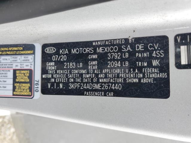 2021 KIA FORTE FE - 3KPF24AD9ME267440