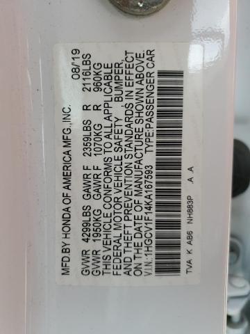 2019 HONDA ACCORD LX - 1HGCV1F14KA167593