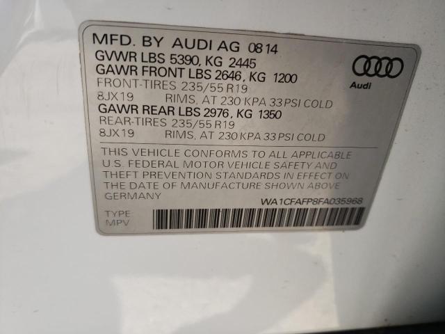 VIN WA1CFAFP8FA035968 2015 Audi Q5, Premium no.13