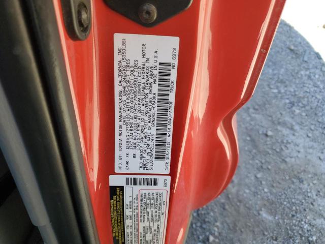 2005 Toyota Tacoma Access Cab VIN: 5TEUU42N95Z117475 Lot: 61012604