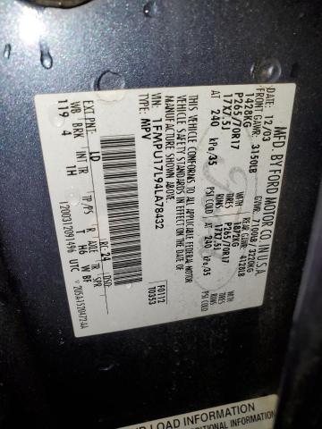 2004 Ford Expedition Eddie Bauer VIN: 1FMPU17L94LA78432 Lot: 62303614