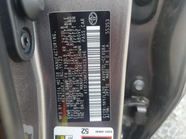 2024 TOYOTA CAMRY XLE - 4T1F31AK7RU626346