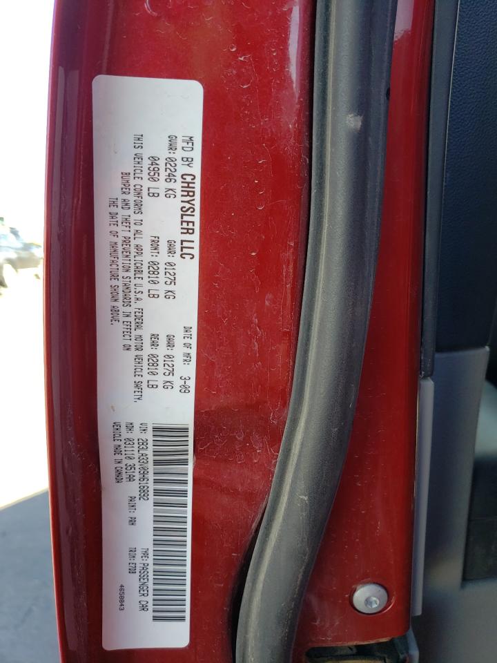 2B3LA33V09H616892 2009 Dodge Charger Sxt