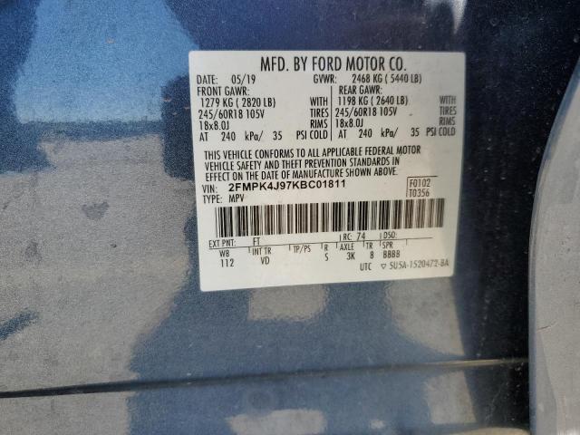 2019 FORD EDGE SEL - 2FMPK4J97KBC01811