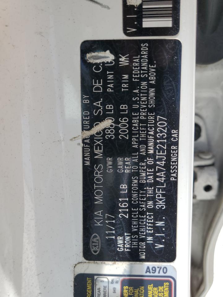 3KPFL4A74JE213207 2018 Kia Forte Lx