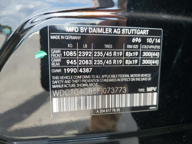 2015 MERCEDES-BENZ GLA 250 4M - WDCTG4GB5FJ073773