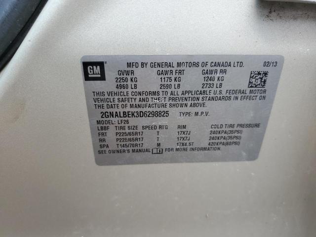 2013 Chevrolet Equinox Ls VIN: 2GNALBEK3D6298825 Lot: 62806374