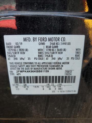 2019 FORD EDGE TITAN 2FMPK4K96KBB81159  63969084