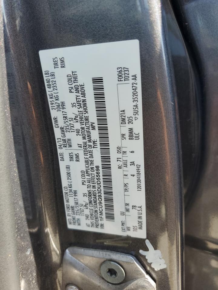 1FMCU9G93DUD55698 2013 Ford Escape Se