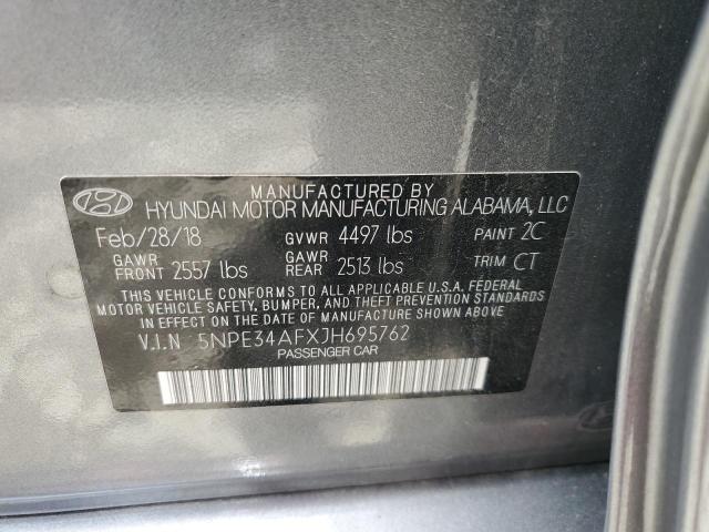 2018 HYUNDAI SONATA SPO - 5NPE34AFXJH695762