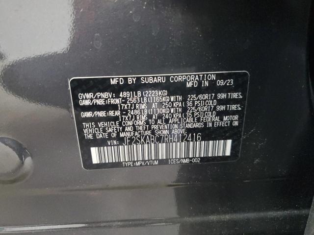 2024 SUBARU FORESTER JF2SKABC7RH412416