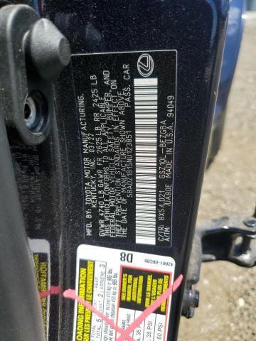 2022 Lexus Es 350 Base VIN: 58ADZ1B15NU123851 Lot: 60596154