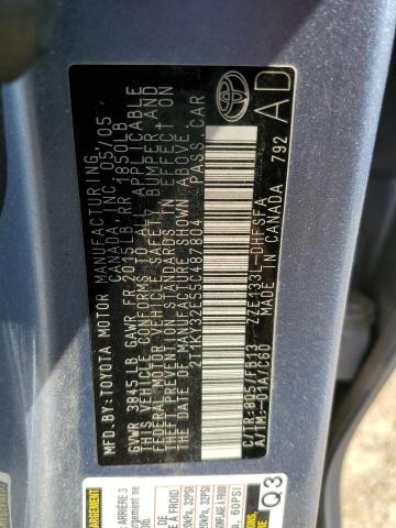 2005 Toyota Corolla Matrix Xrs VIN: 2T1KY32E55C487804 Lot: 62754074