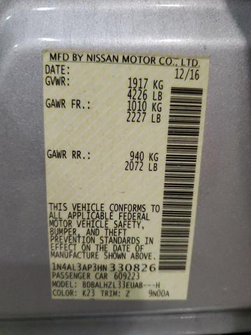 2017 NISSAN ALTIMA 2.5 - 1N4AL3AP3HN330826