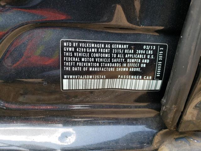 2013 Volkswagen Gti VIN: WVWHV7AJ5DW125745 Lot: 62178504