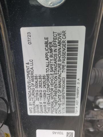 2023 ACURA TLX ADVANC 19UUB6F67PA004403