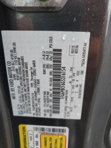 2016 FORD MUSTANG GT - 1FA6P8CF6G5316154