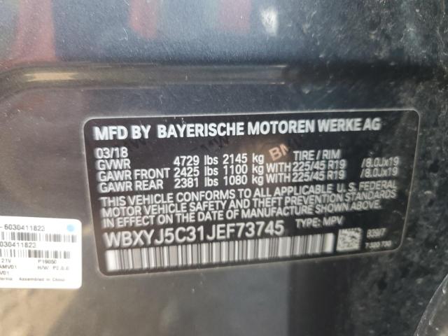 VIN WBXYJ5C31JEF73745 2018 BMW X2, Xdrive28I no.13