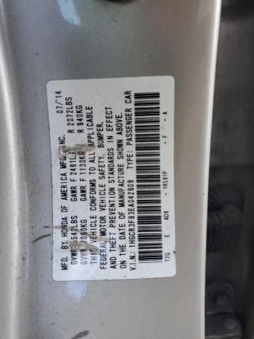 2014 HONDA ACCORD EXL 1HGCR3F83EA042909  64108374