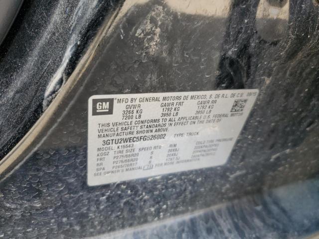 2015 GMC Sierra K1500 Denali VIN: 3GTU2WEC5FG526002 Lot: 61214554