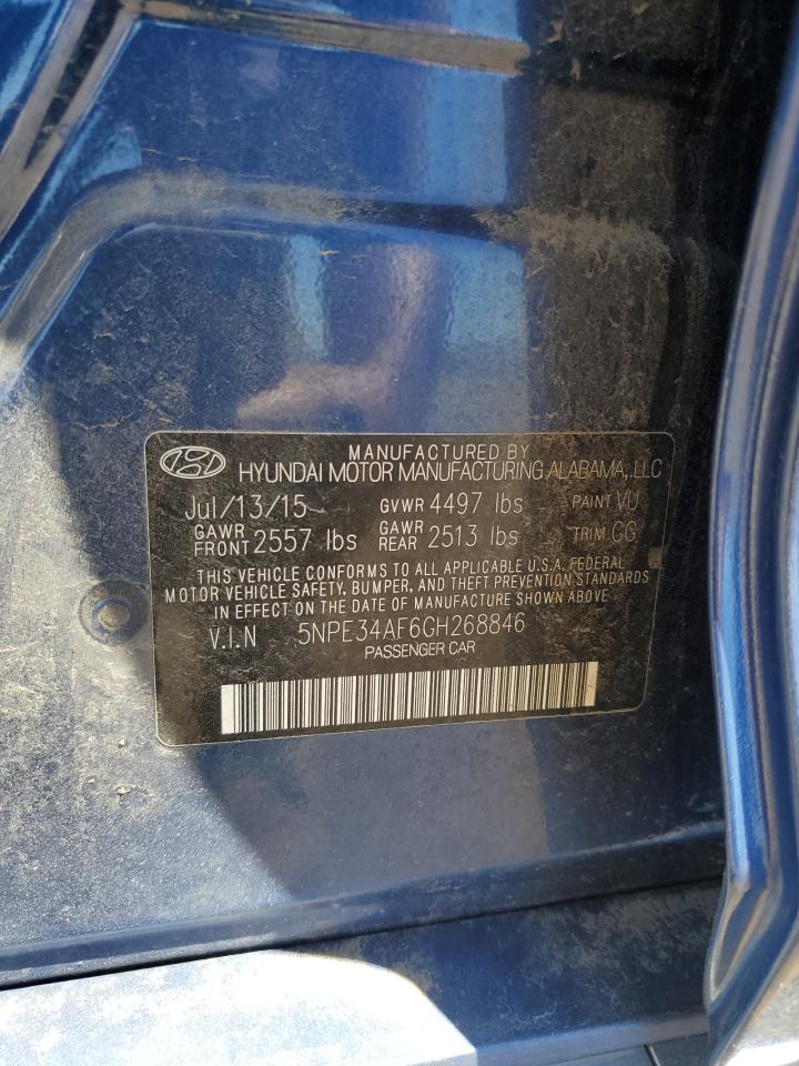 5NPE34AF6GH268846 2016 Hyundai Sonata Sport