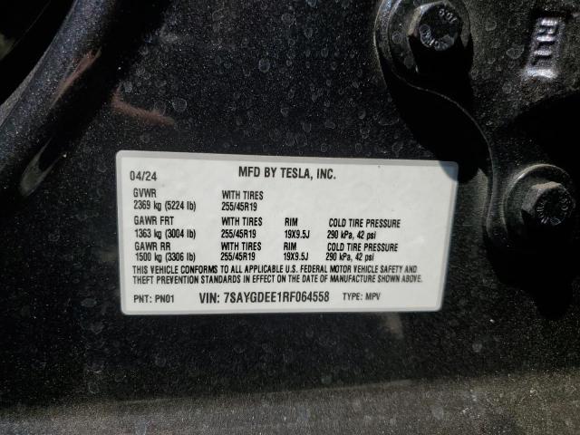 2024 TESLA MODEL Y - 7SAYGDEE1RF064558