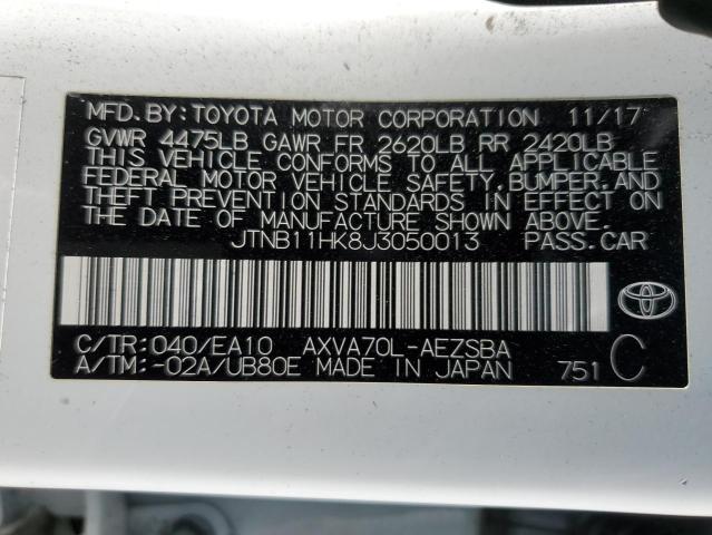 VIN JTNB11HK8J3050013 2018 Toyota Camry, L no.12