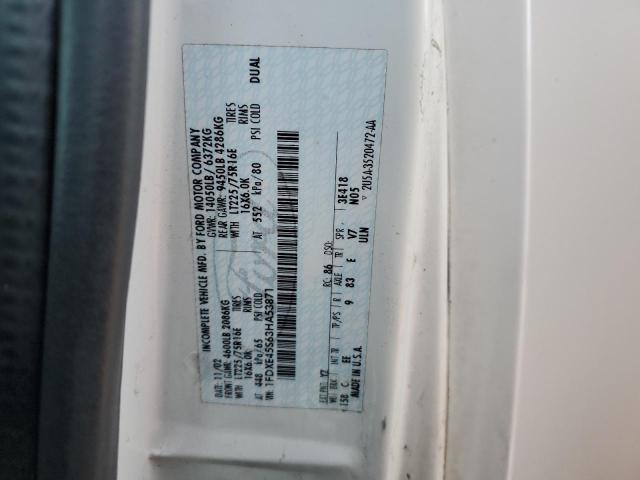 2003 Ford Econoline E450 Super Duty Cutaway Van VIN: 1FDXE45S63HA53871 Lot: 61667544