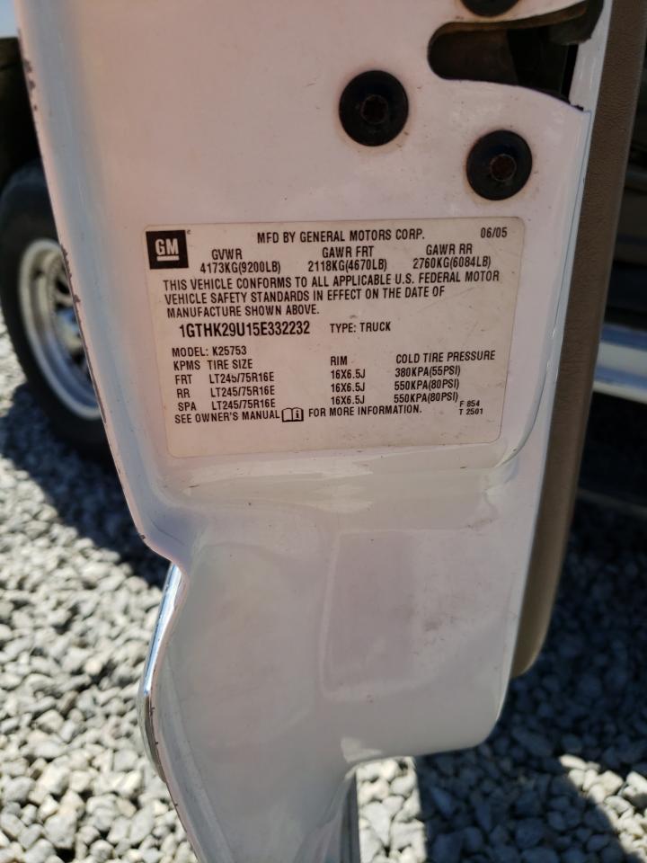 1GTHK29U15E332232 2005 GMC Sierra K2500 Heavy Duty