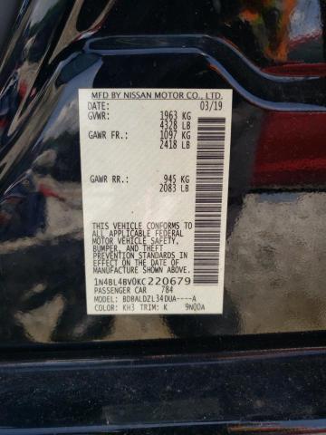 2019 NISSAN ALTIMA S - 1N4BL4BV0KC220679