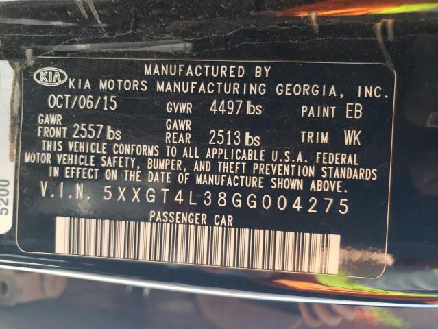 5XXGT4L38GG004275 2016 KIA OPTIMA - Image 12