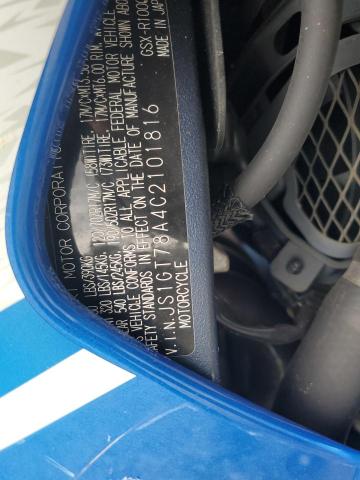2012 SUZUKI GSX-R1000 - JS1GT78A4C2101816