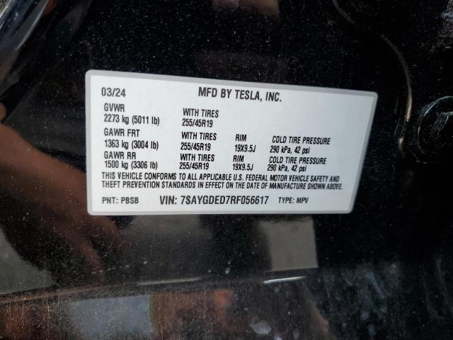 VIN 7SAYGDED7RF056617 2024 Tesla MODEL Y no.13