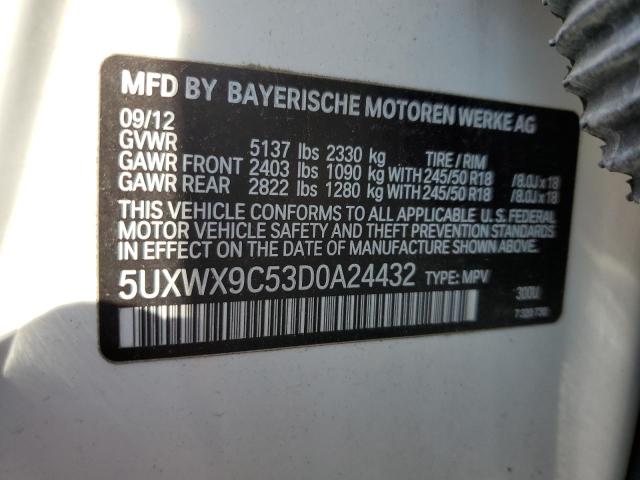 VIN 5UXWX9C53D0A24432 2013 BMW X3, Xdrive28I no.13