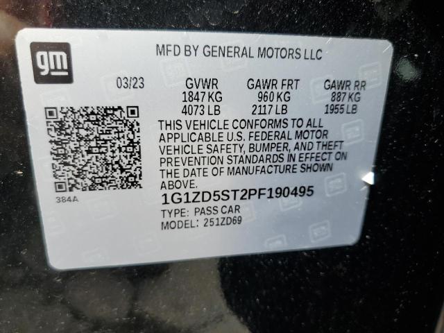 2023 CHEVROLET MALIBU LT - 1G1ZD5ST2PF190495