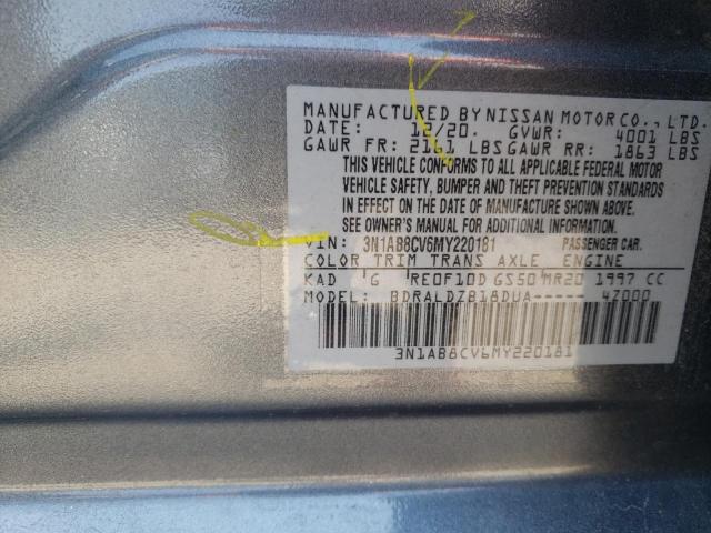 2021 Nissan Sentra Sv VIN: 3N1AB8CV6MY220181 Lot: 62496894