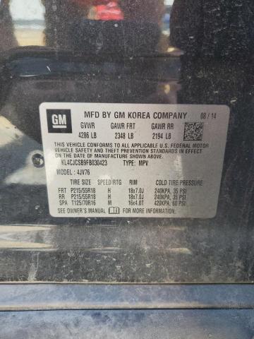 VIN KL4CJCSB9FB030423 2015 Buick Encore no.13