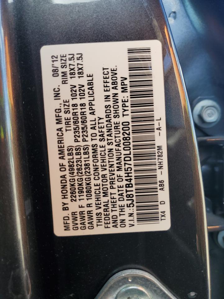 5J8TB4H57DL008200 2013 Acura Rdx Technology