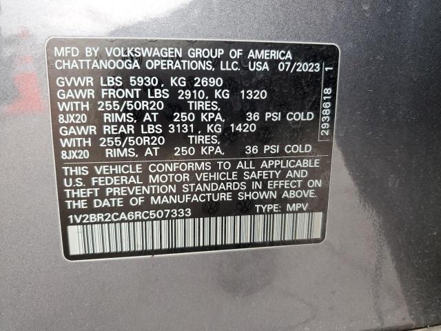 2024 VOLKSWAGEN ATLAS SEL - 1V2BR2CA6RC507333